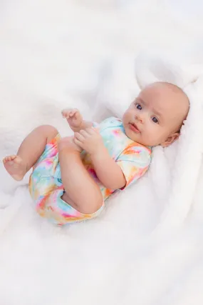 𝐒𝐀𝐋𝐄! 𝟓𝟎% 𝐎𝐅𝐅! Bamboo Baby Pajamas - Double Zipper - Shorties - Tie-Dye