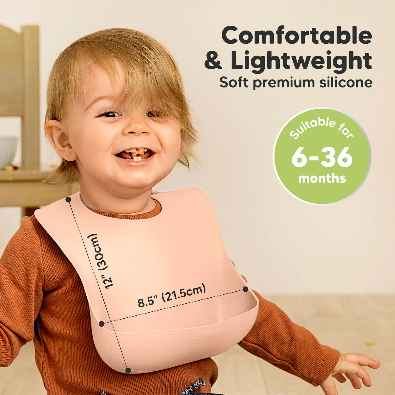 2-Pack Prep Silicone Bibs (Dusk)