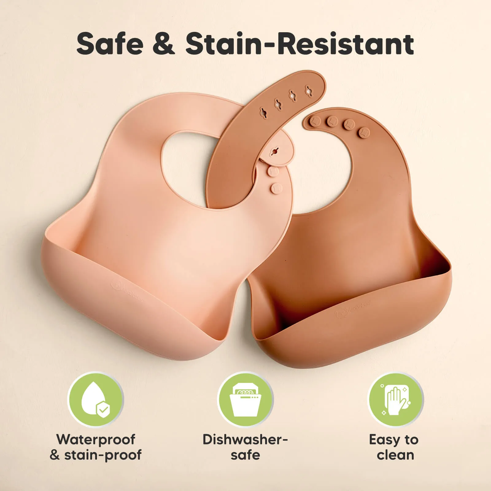 2-Pack Prep Silicone Bibs (Dusk)