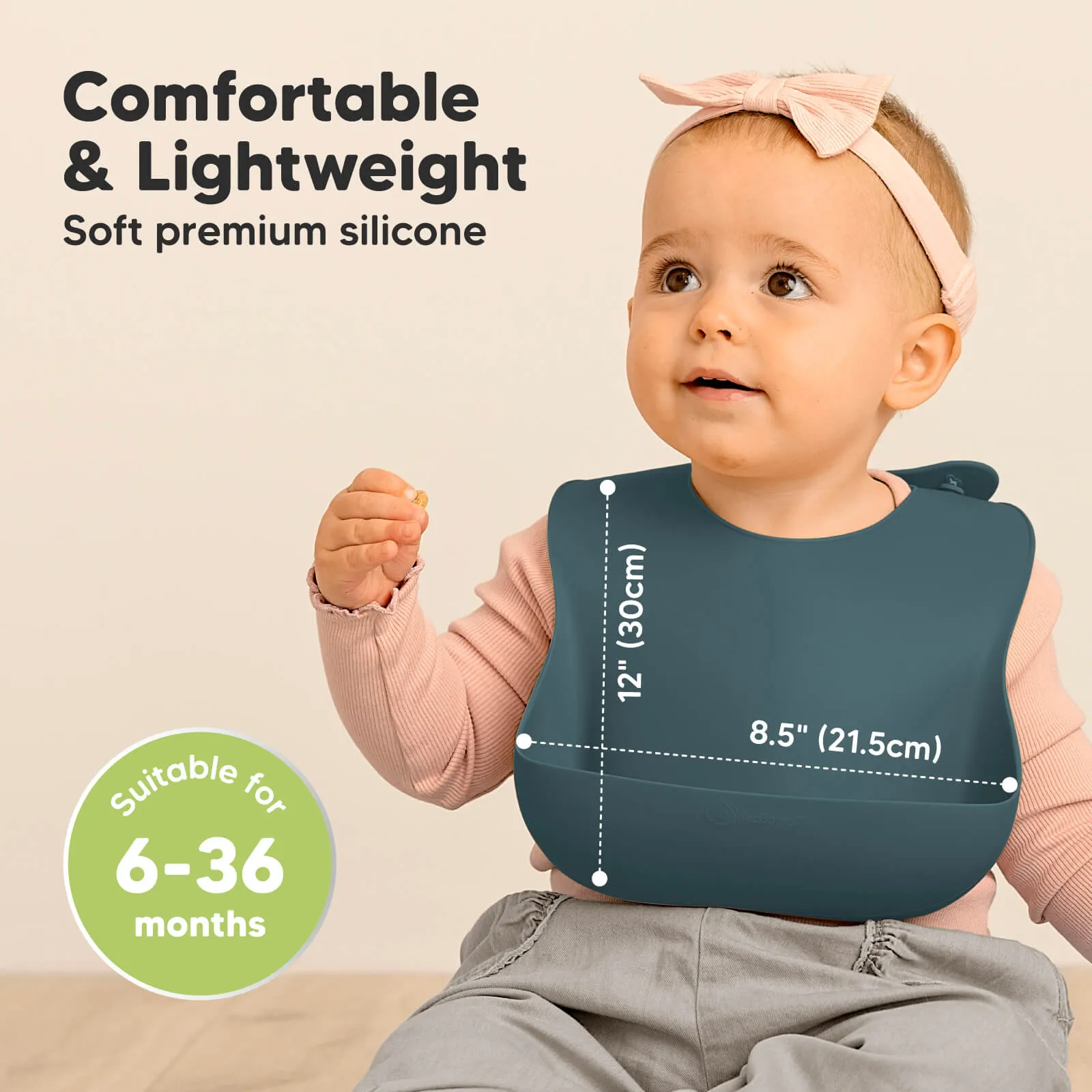 2-Pack Prep Silicone Bibs (Rocky)