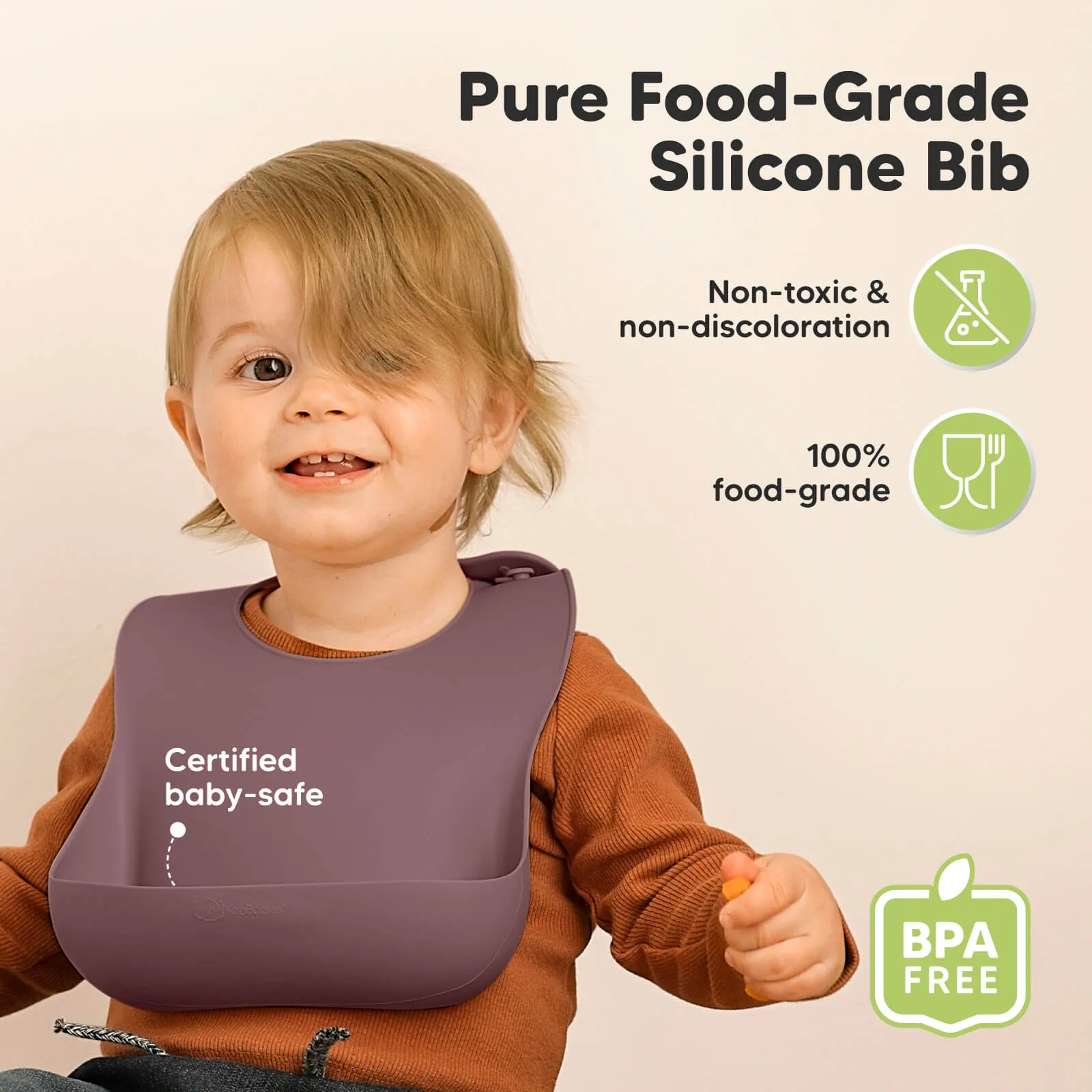 2-Pack Prep Silicone Bibs (Rocky)