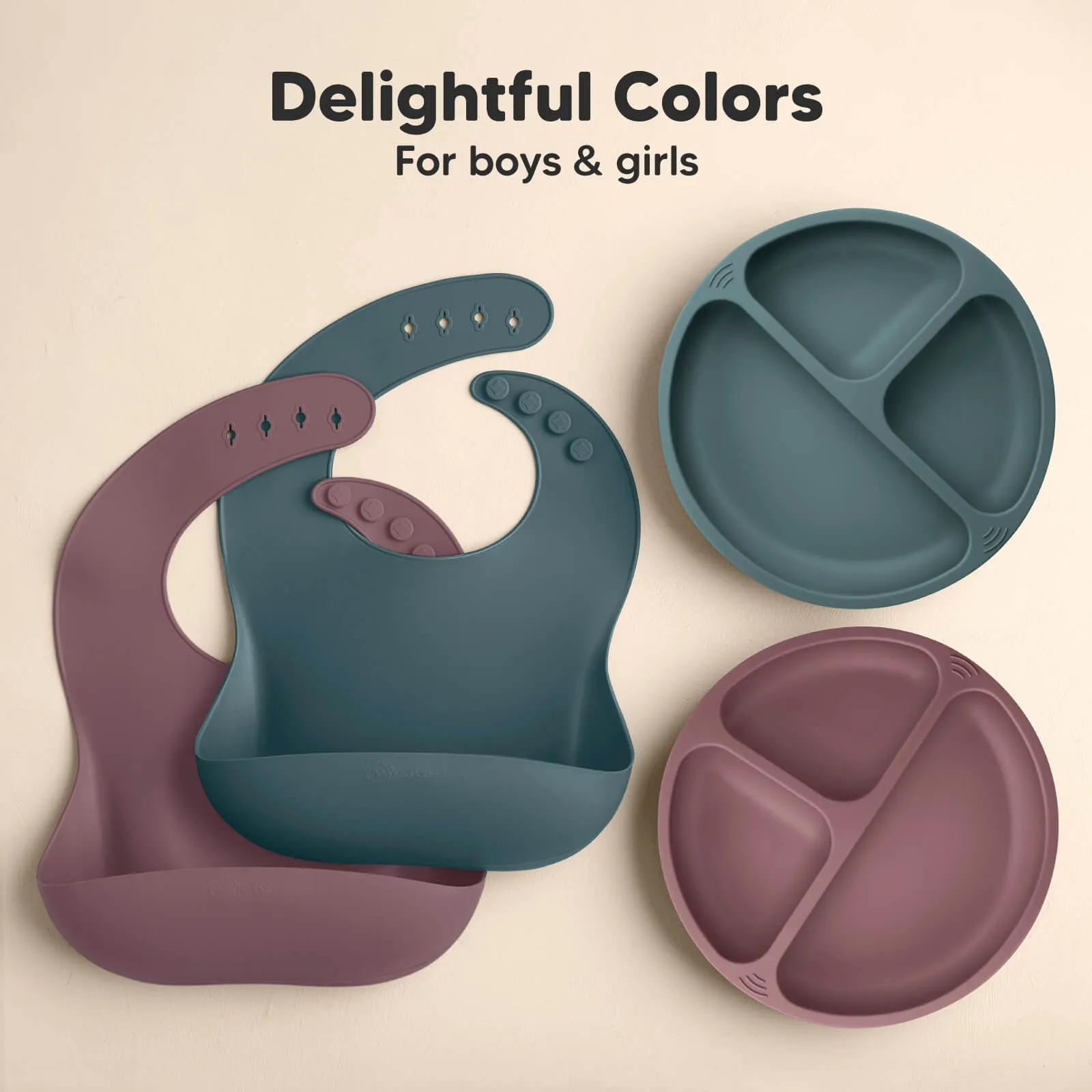 2-Pack Prep Silicone Bibs (Rocky)