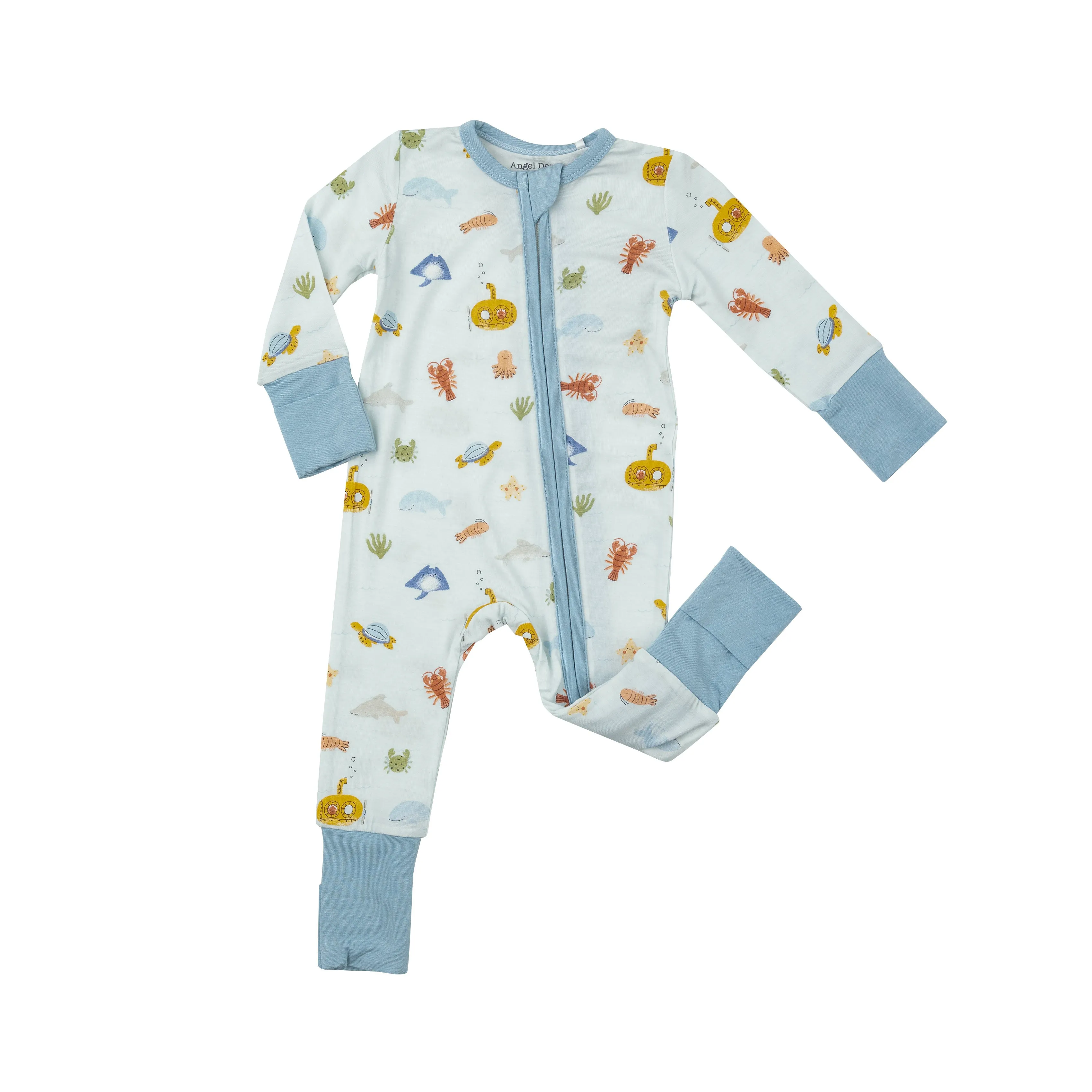 2-Way Zipper Romper - Inky Ocean by Angel Dear