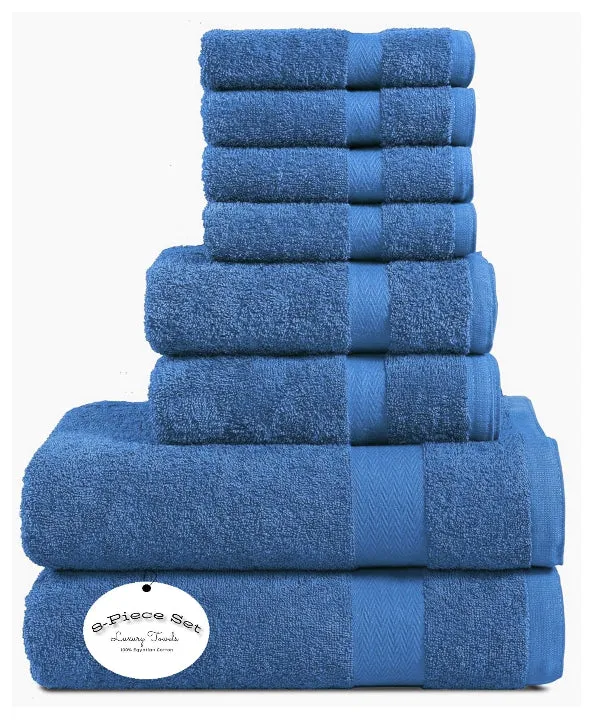 8 Piece Towels Bale Set Super Soft & Absorbent for Multipurpose use