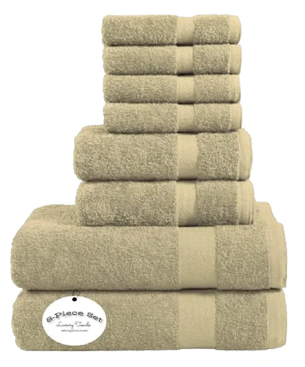 8 Piece Towels Bale Set Super Soft & Absorbent for Multipurpose use