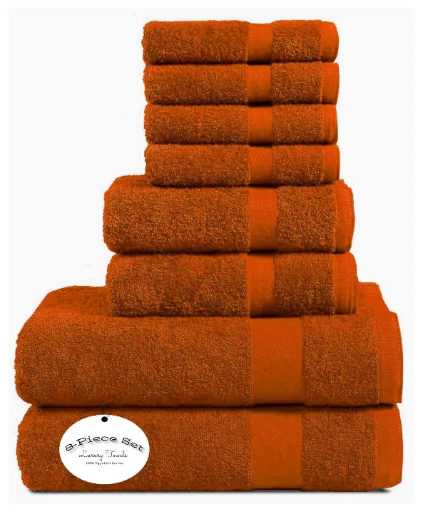 8 Piece Towels Bale Set Super Soft & Absorbent for Multipurpose use