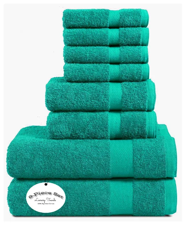 8 Piece Towels Bale Set Super Soft & Absorbent for Multipurpose use