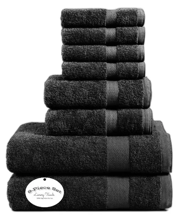 8 Piece Towels Bale Set Super Soft & Absorbent for Multipurpose use