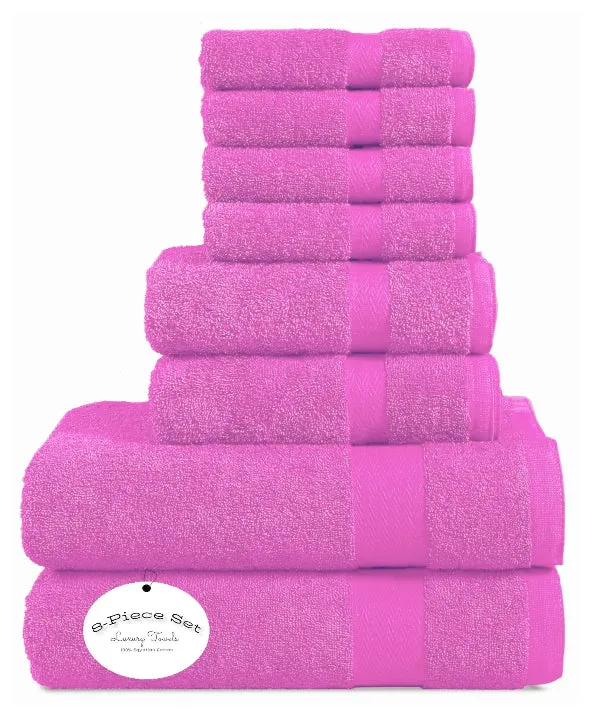 8 Piece Towels Bale Set Super Soft & Absorbent for Multipurpose use