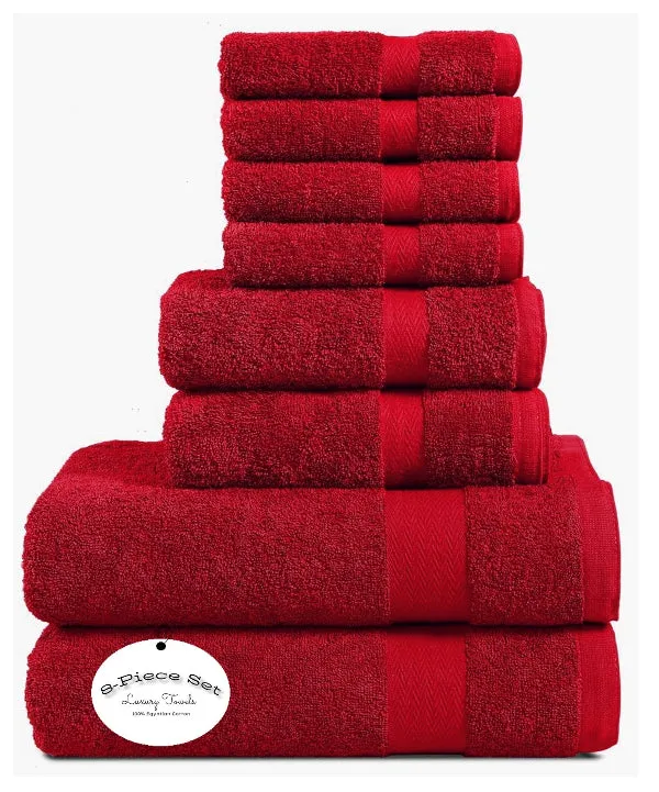 8 Piece Towels Bale Set Super Soft & Absorbent for Multipurpose use