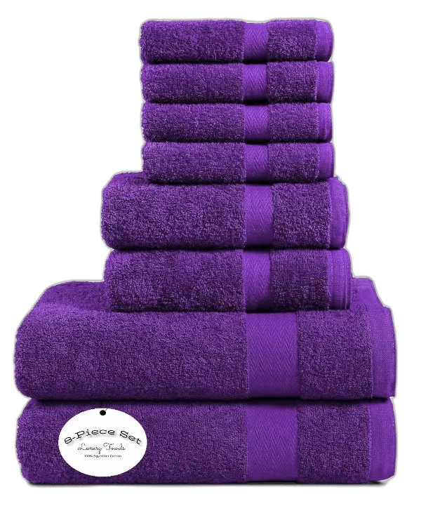 8 Piece Towels Bale Set Super Soft & Absorbent for Multipurpose use