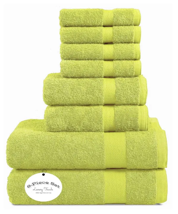 8 Piece Towels Bale Set Super Soft & Absorbent for Multipurpose use