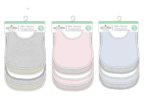 Acorn Baby Bibs 5 Pack