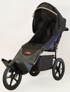 Adaptive Star Axiom ENDEAVOUR 4 Indoor/Outdoor Mobility Push Chair, Navy