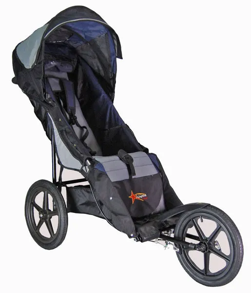 Adaptive Star Axiom IMPROV 3 Indoor/Outdoor Mobility Push Chair, Navy