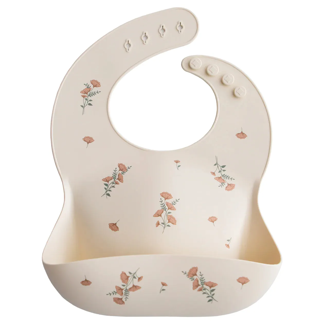 Adjustable Fit Waterproof Bibs - PINK FLOWERS