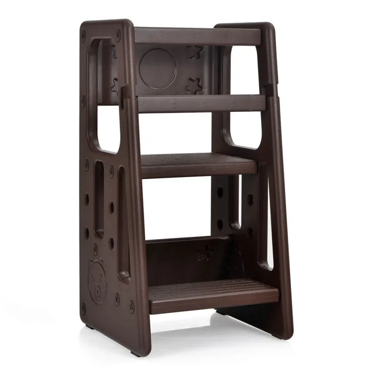 Adjustable Helper Tower with Safety Rails