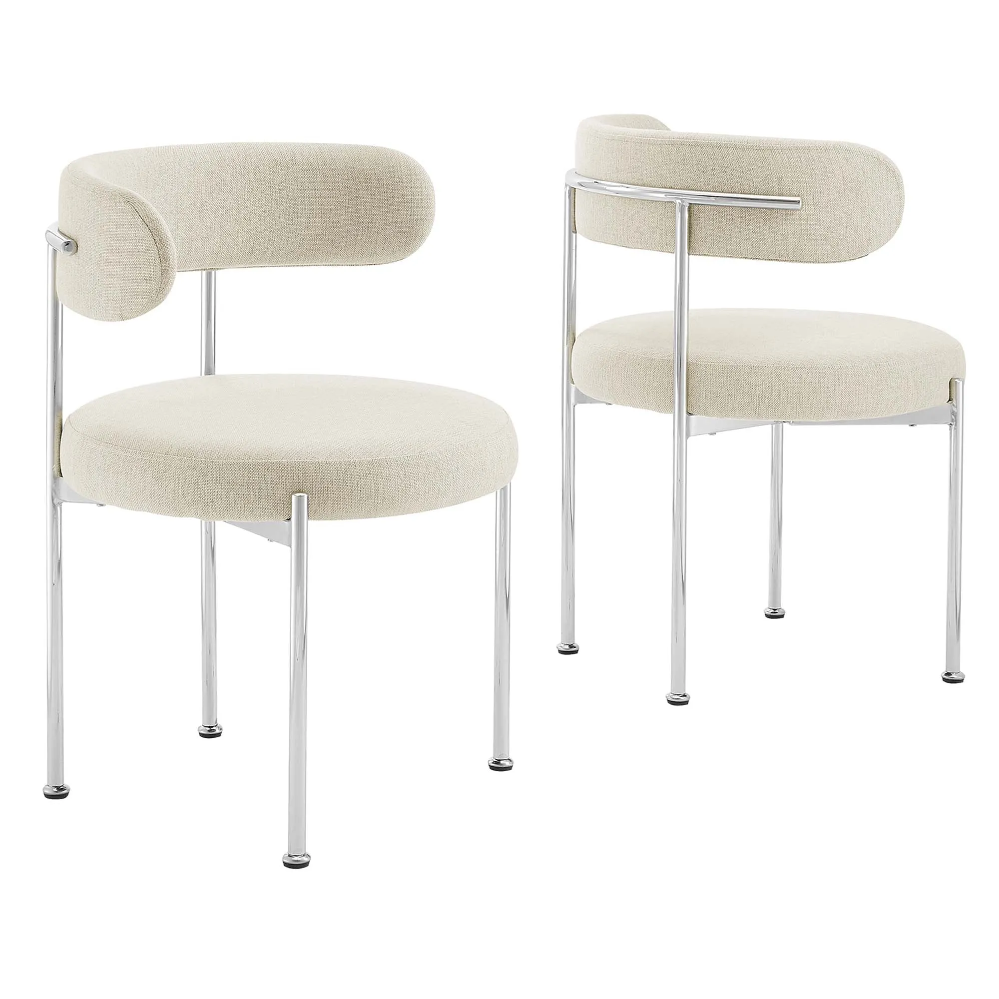 Albie Fabric Dining Chairs - Set of 2 by Modway