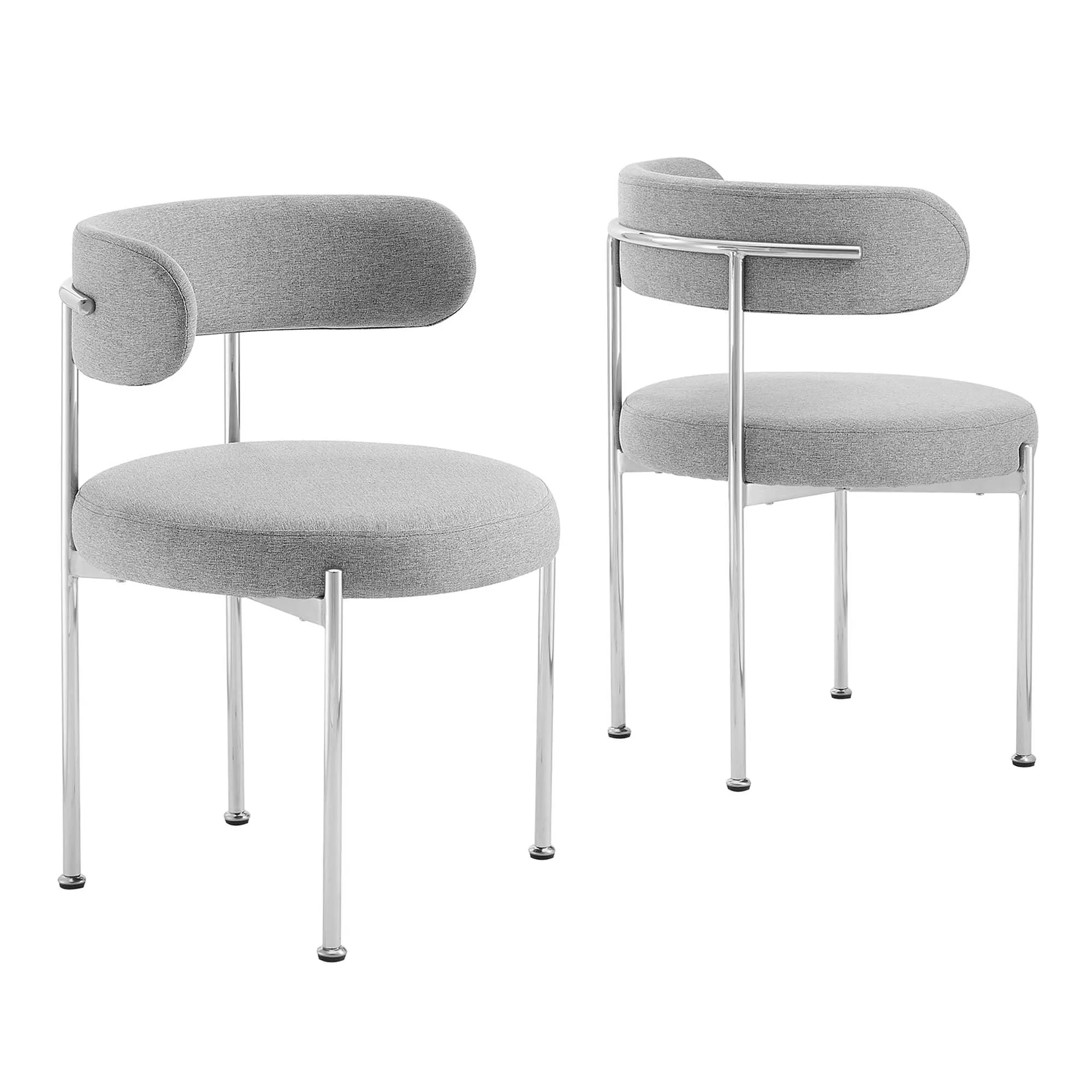 Albie Fabric Dining Chairs - Set of 2 by Modway