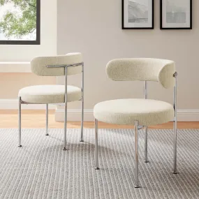 Albie Fabric Dining Chairs - Set of 2 by Modway