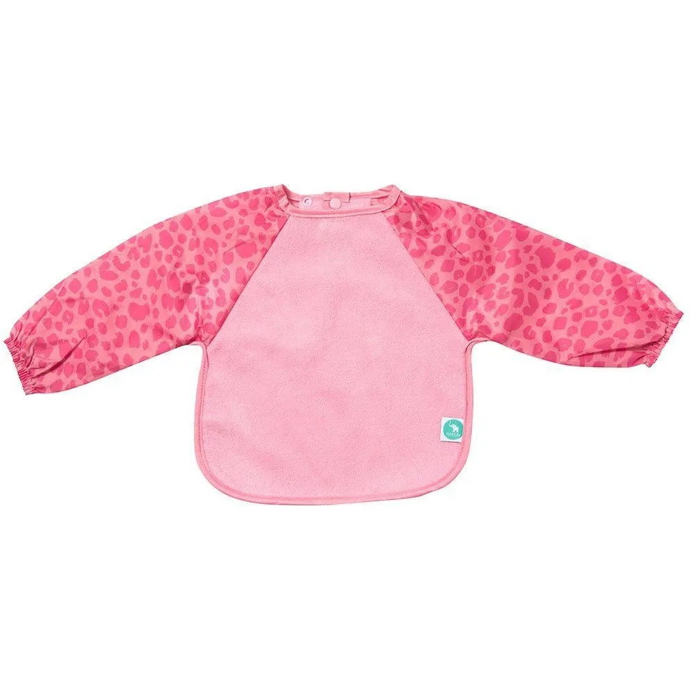 All4Ella Bibs Long Sleeve - Leopard Pink
