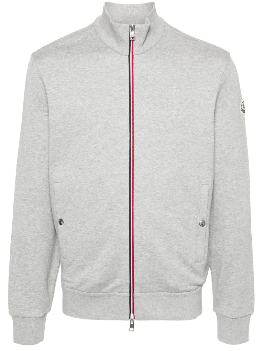 appliqué-logo zipped sweatshirt