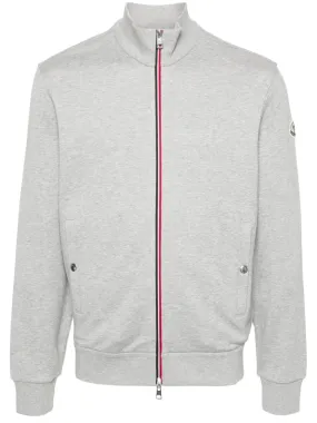 appliqué-logo zipped sweatshirt