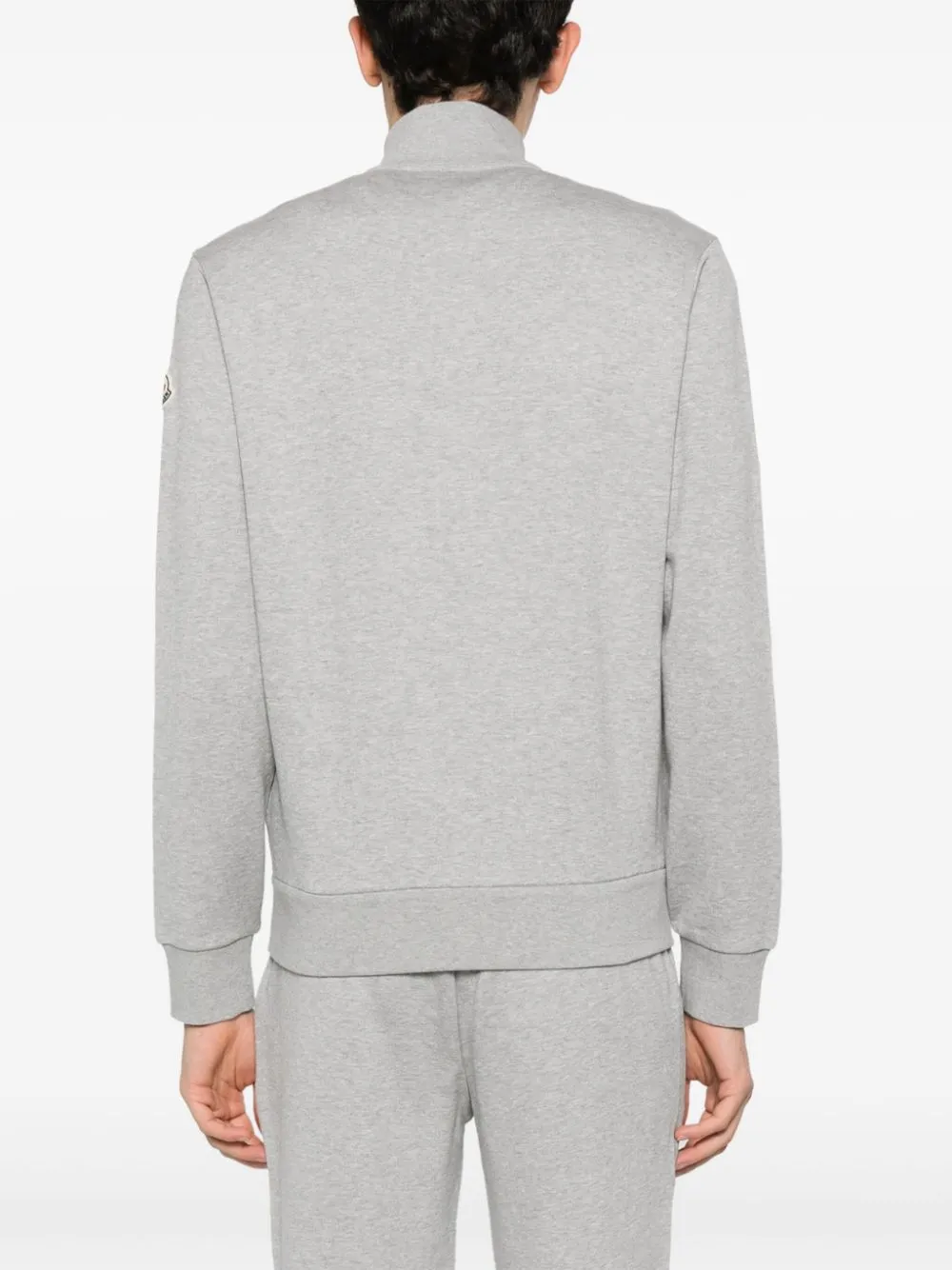 appliqué-logo zipped sweatshirt