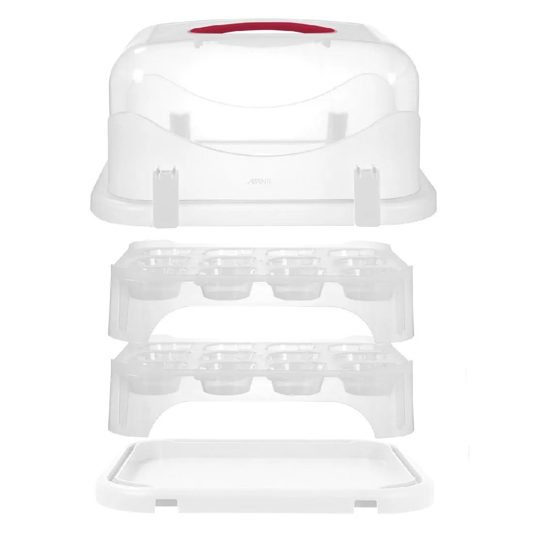 Avanti Universal 24 Universal Cupcake & Rectangular Cake Carrier