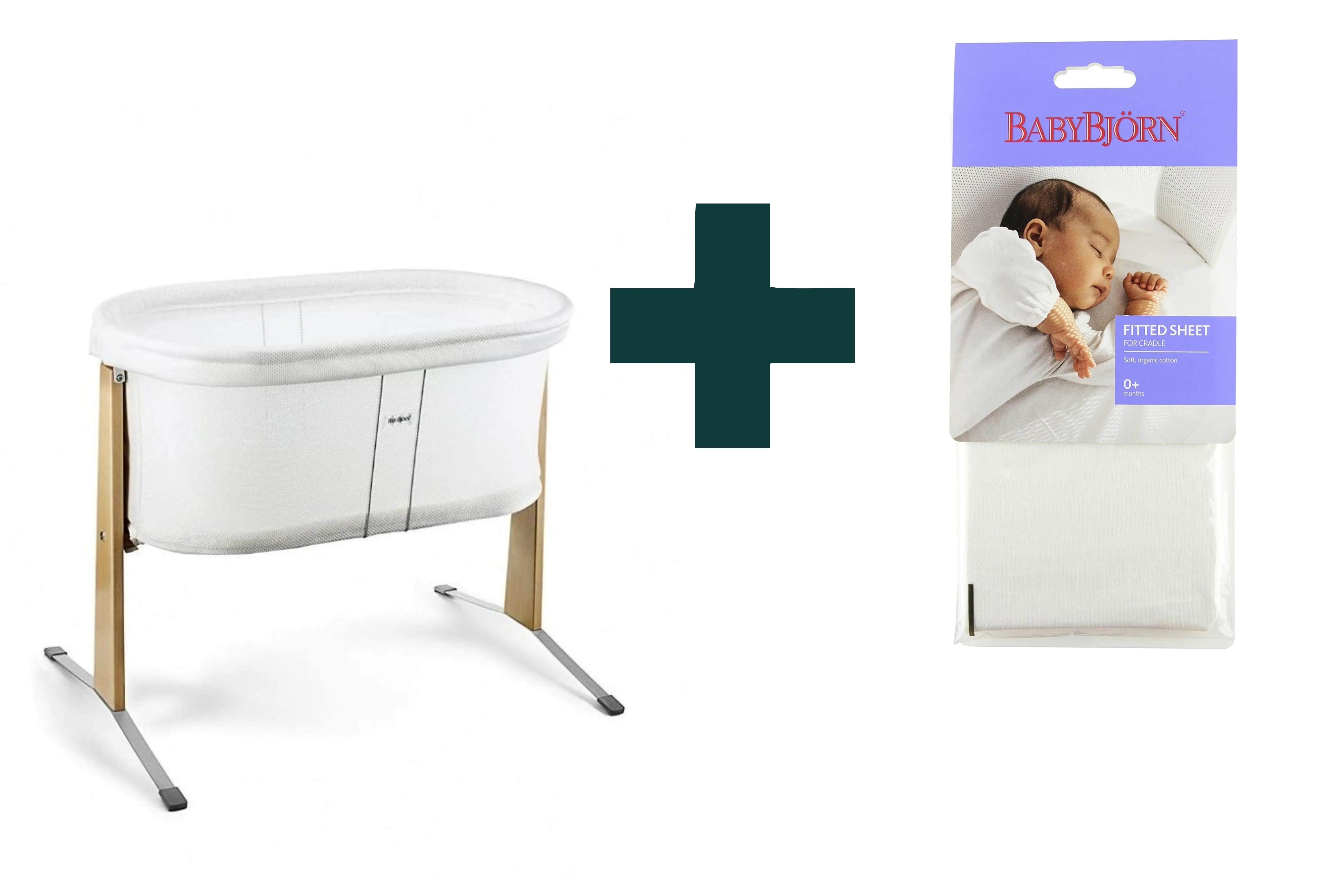 Baby Cradle   Free Fitted Sheet - White