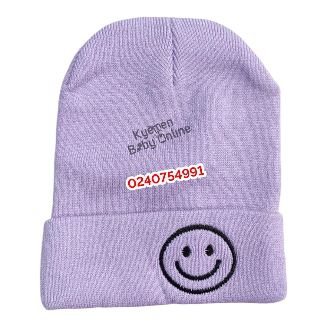 Baby Hat With Emoji (Unisex)