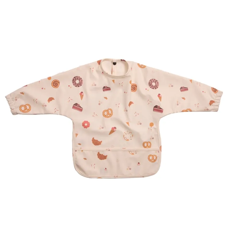 Baby Painting Waterproof Bib/ Long Sleeves Feeding Cloth
