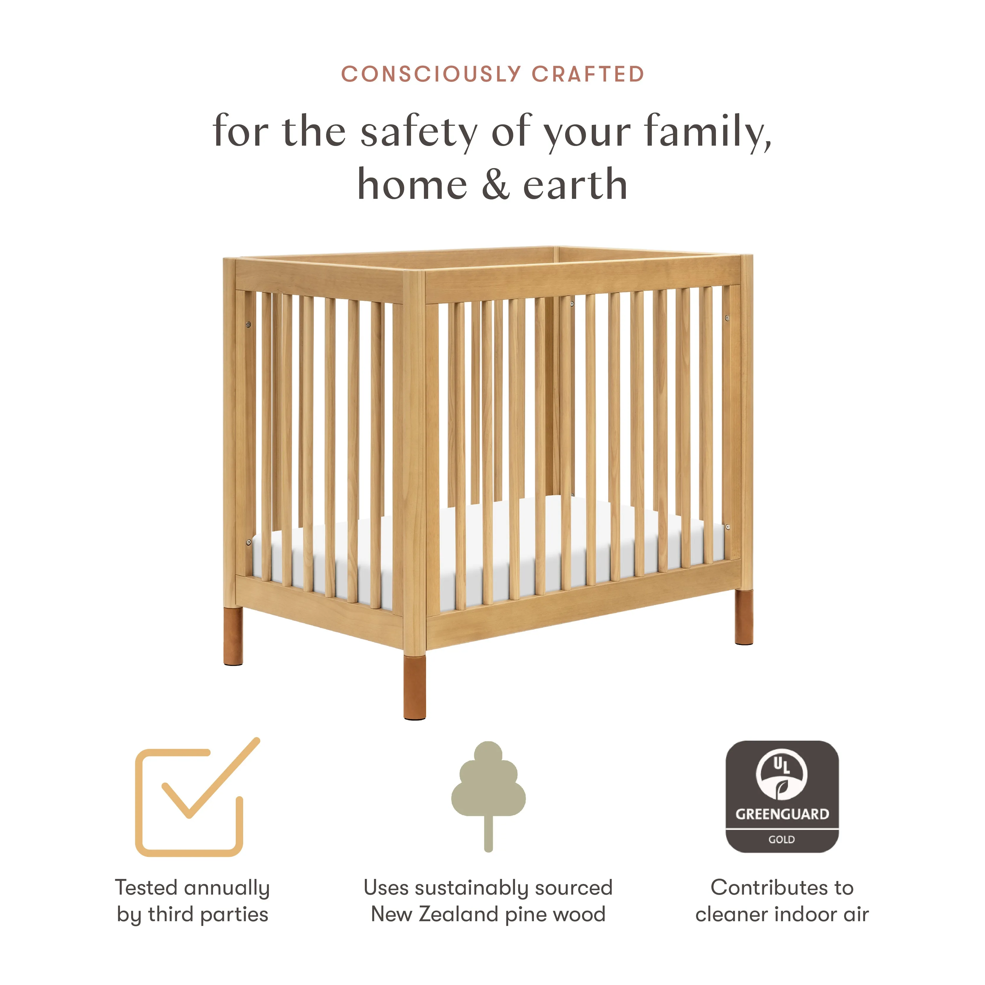 Babyletto Gelato 4-in-1 Convertible Mini Crib