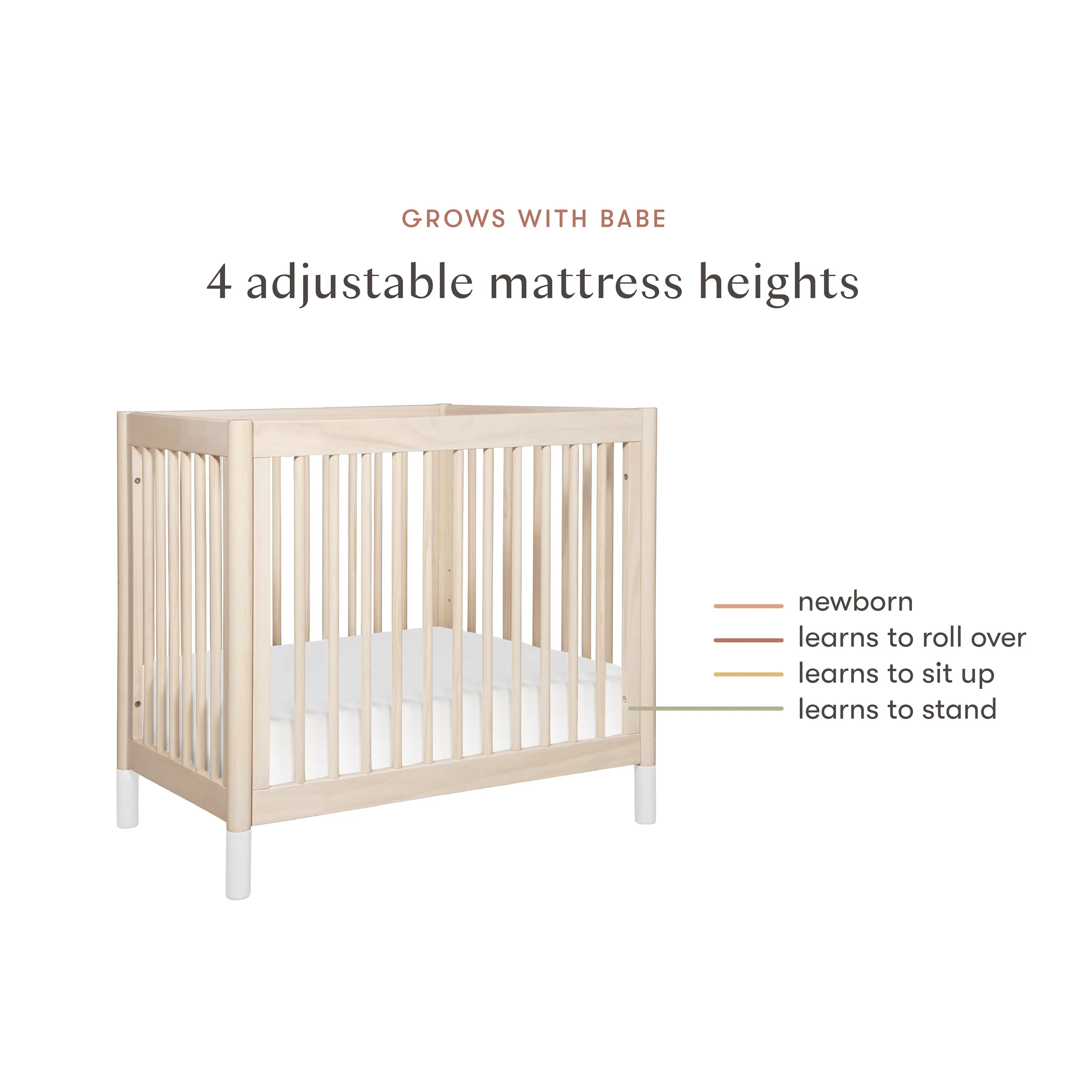 Babyletto Gelato 4-in-1 Convertible Mini Crib
