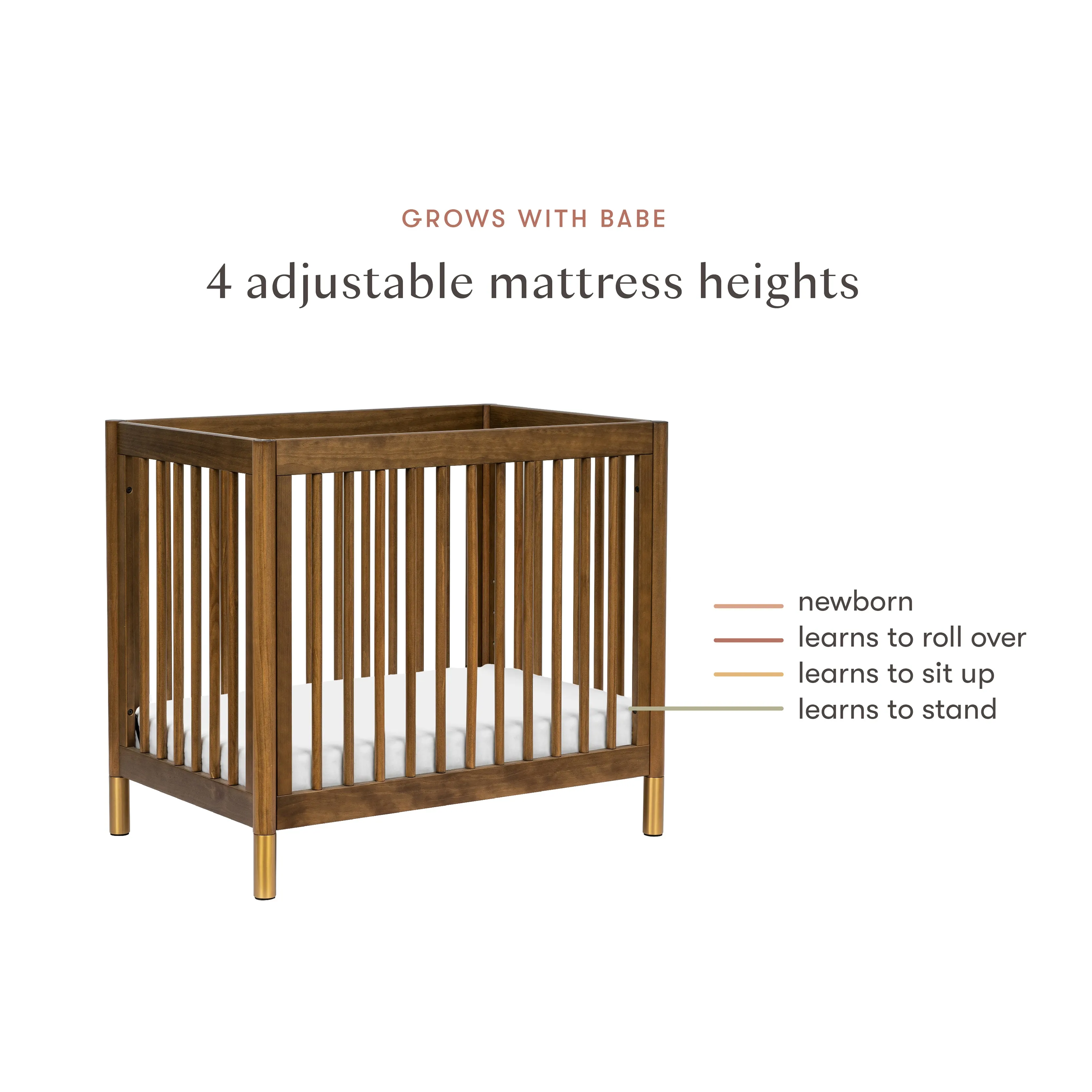 Babyletto Gelato 4-in-1 Convertible Mini Crib