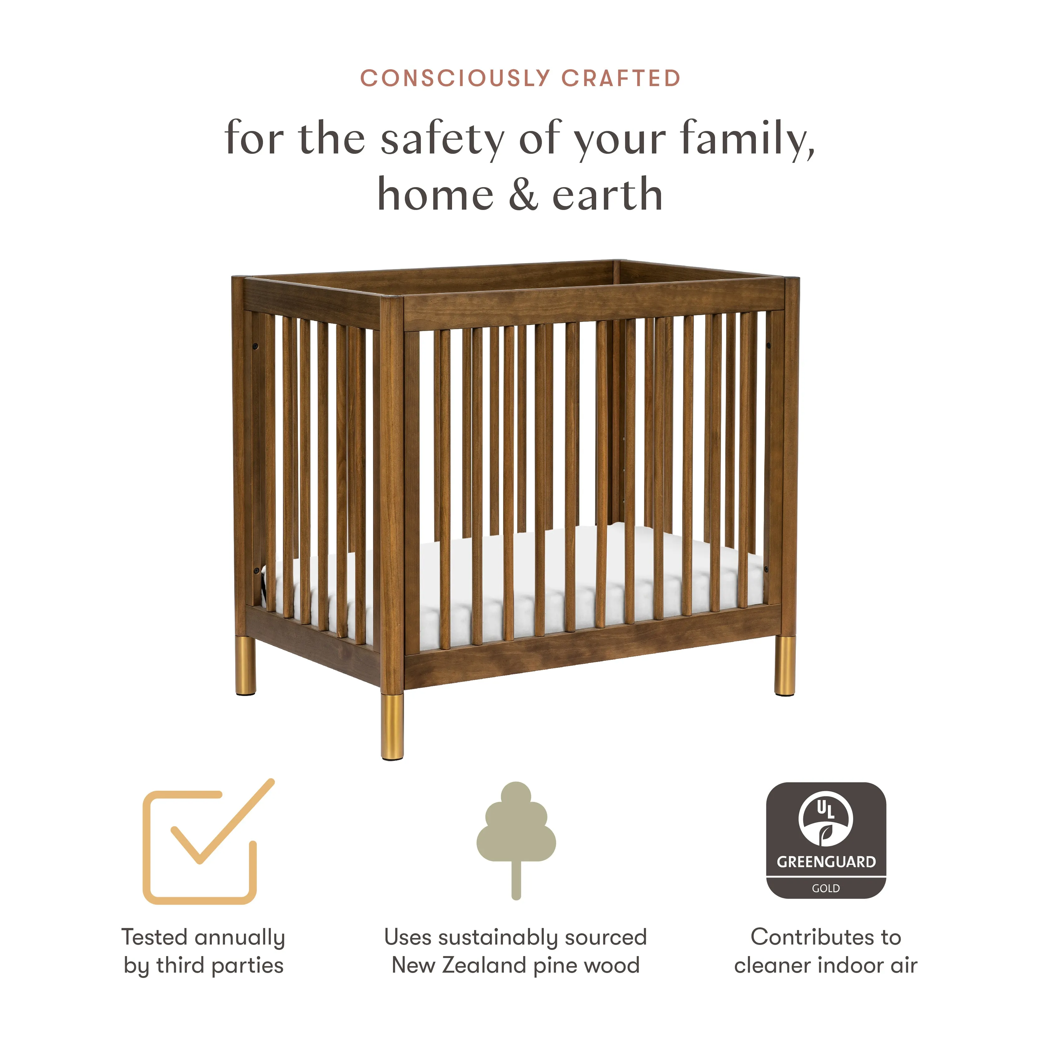 Babyletto Gelato 4-in-1 Convertible Mini Crib