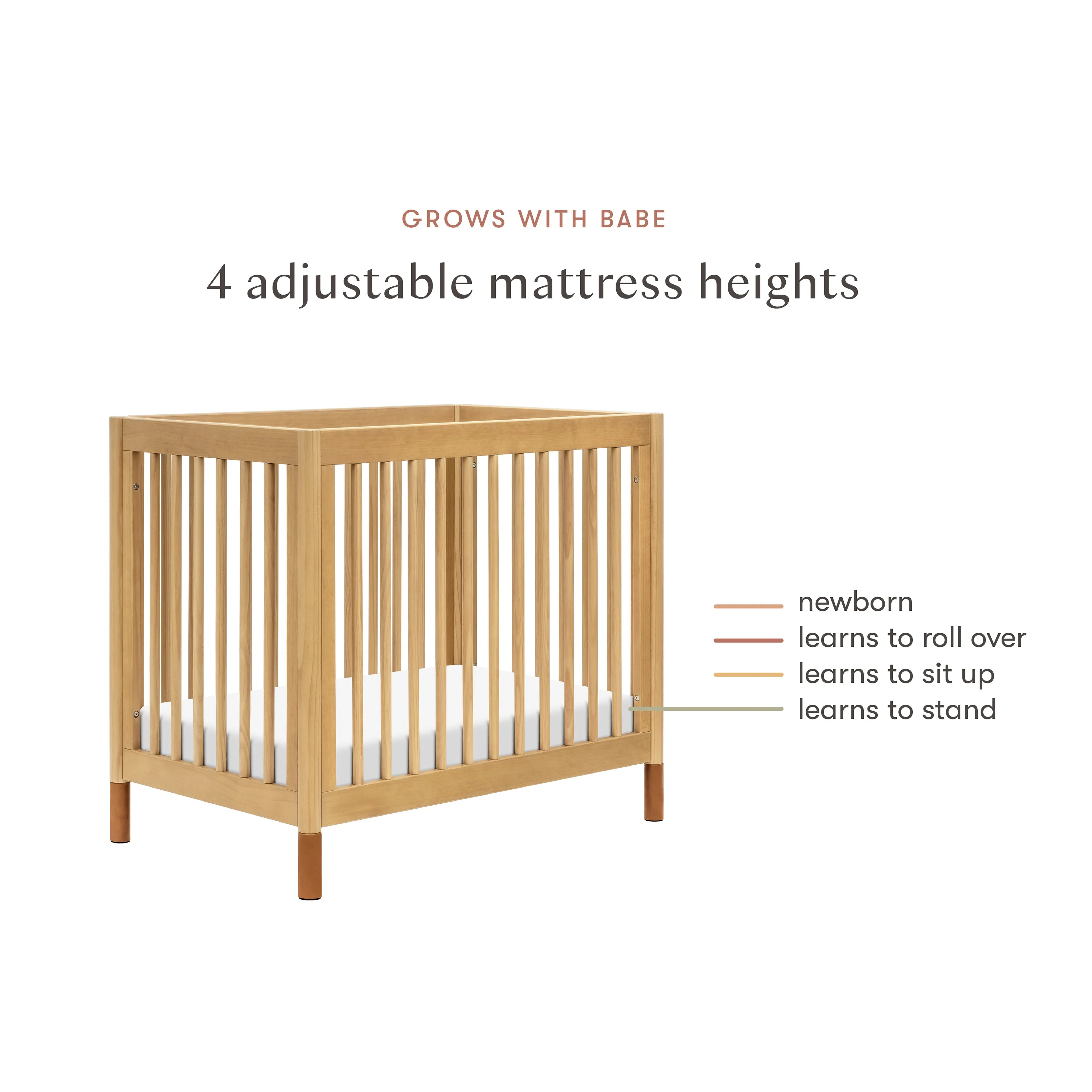 Babyletto Gelato 4-in-1 Convertible Mini Crib