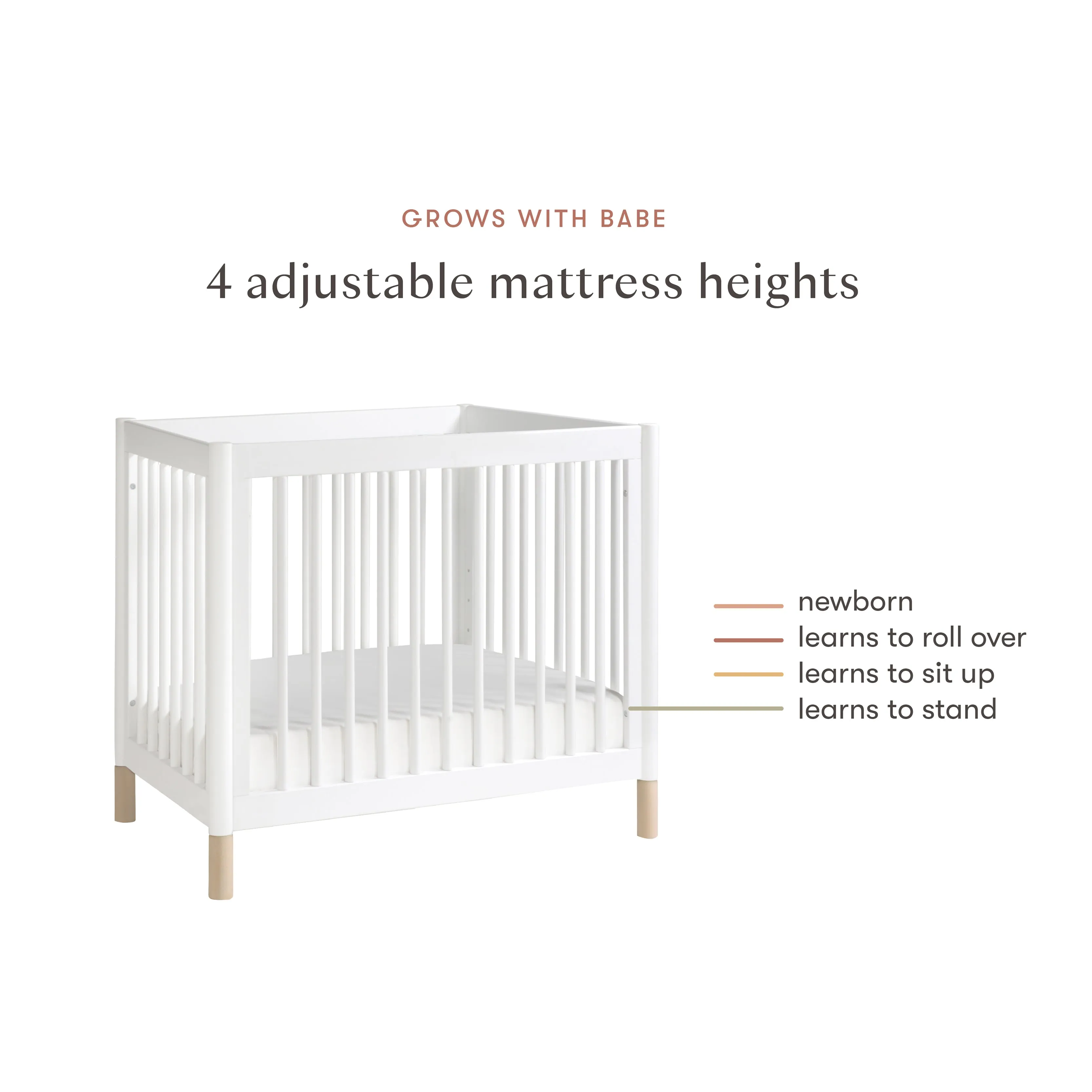 Babyletto Gelato 4-in-1 Convertible Mini Crib