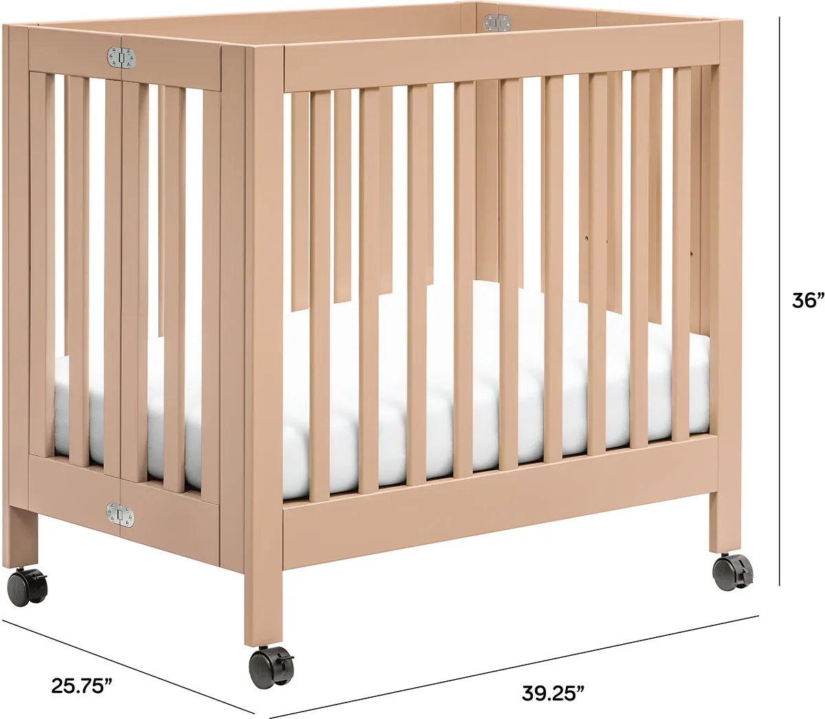 Babyletto Origami Mini Crib - Canyon