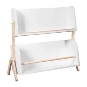 Babyletto Tally Storage and Bookshelf, White and Washed Natural Finish