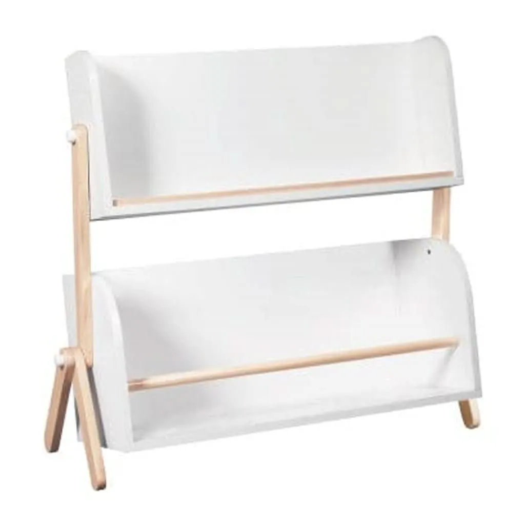Babyletto Tally Storage and Bookshelf, White and Washed Natural Finish