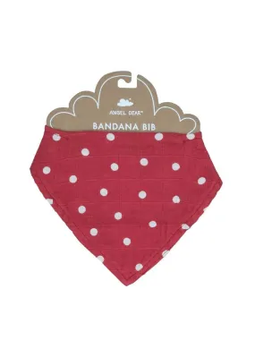Bandana Bib - Red Polkadot