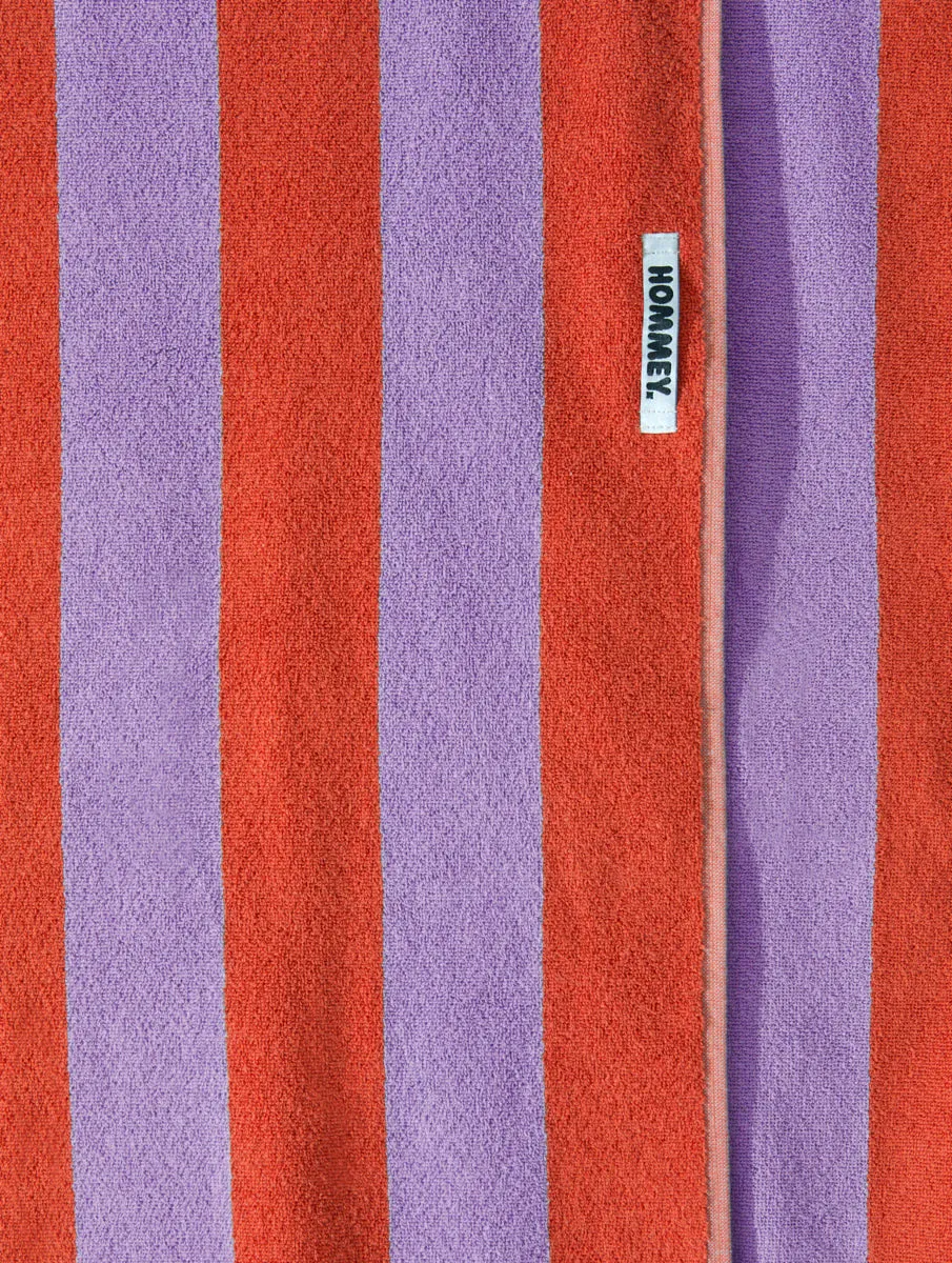 Beach Towel - Grapefruit Stripes