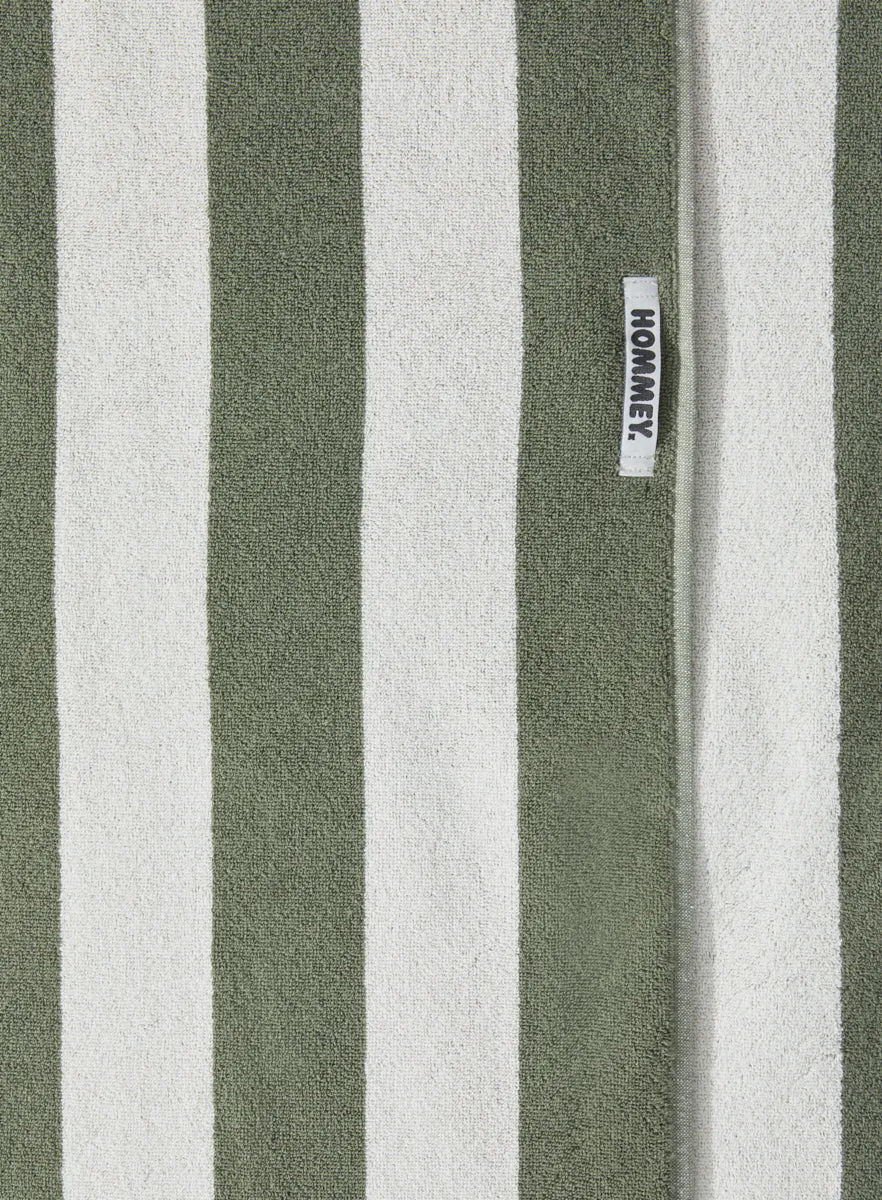 Beach Towel - Matcha Stripes