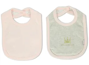 Bebetto Bibs Waterproof Back Pink/Grey 2-Pack