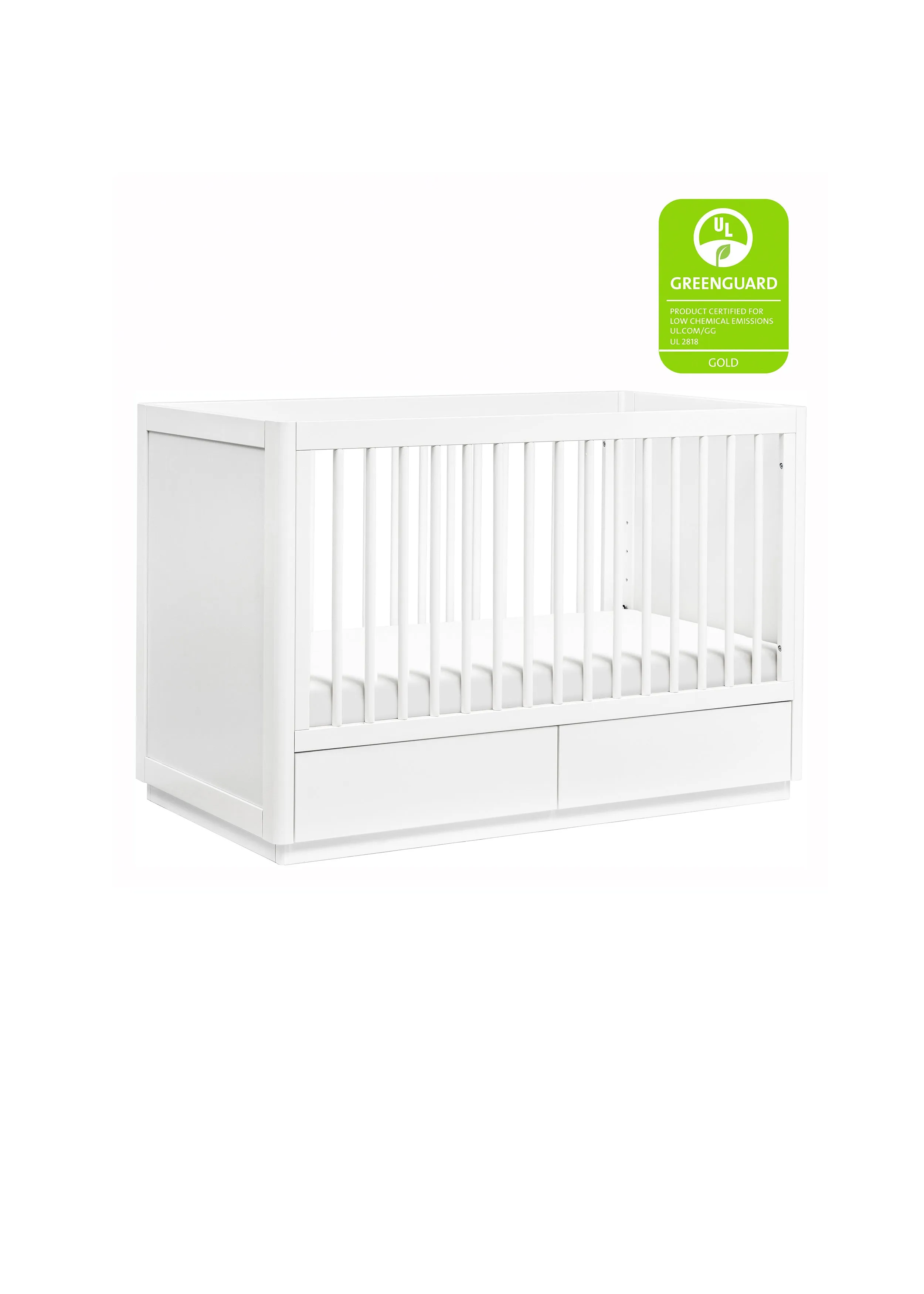 BENTO 3-IN-1 CONVERTIBLE STORAGE CRIB WITH TODDLER BED CONVERSION KIT - COLOR OPTIONS