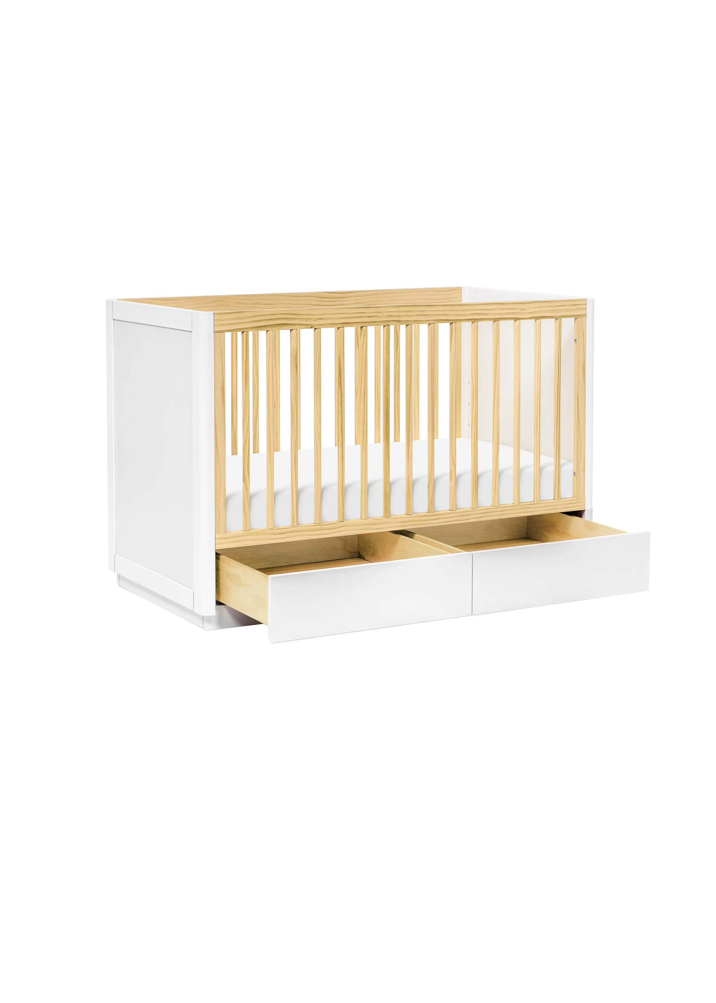 BENTO 3-IN-1 CONVERTIBLE STORAGE CRIB WITH TODDLER BED CONVERSION KIT - COLOR OPTIONS
