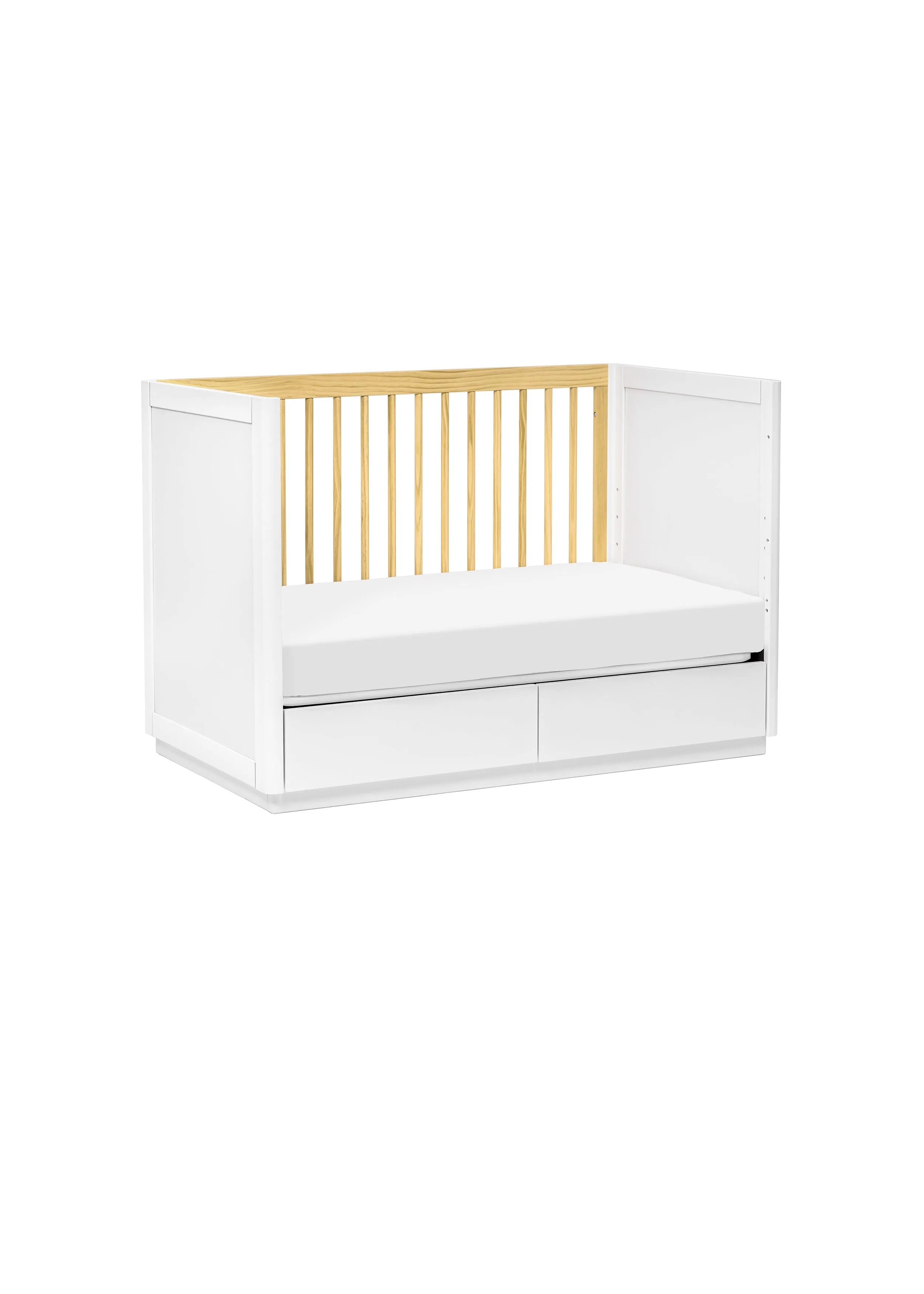 BENTO 3-IN-1 CONVERTIBLE STORAGE CRIB WITH TODDLER BED CONVERSION KIT - COLOR OPTIONS