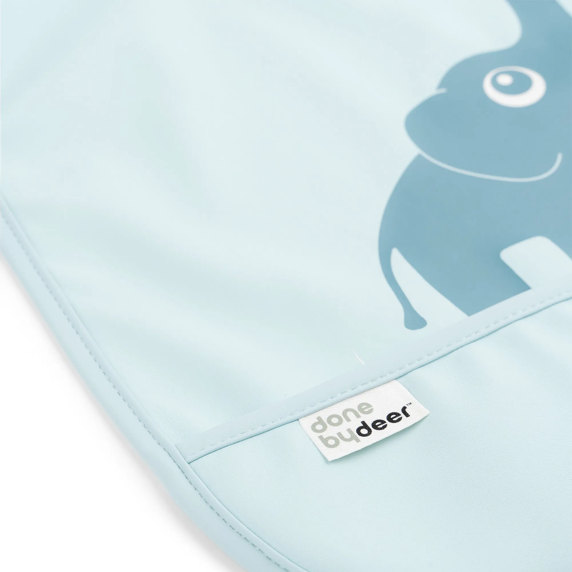 Bib with velcro 2-pack - Elphee - Blue