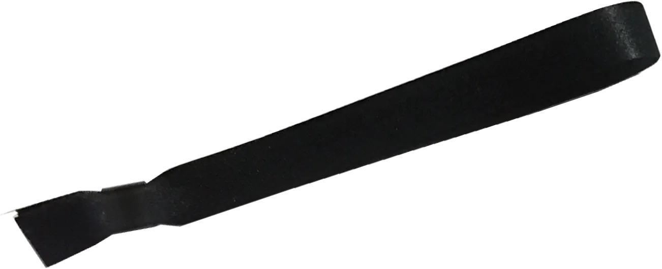 Black Cloth Wristbands Solid Color No Print